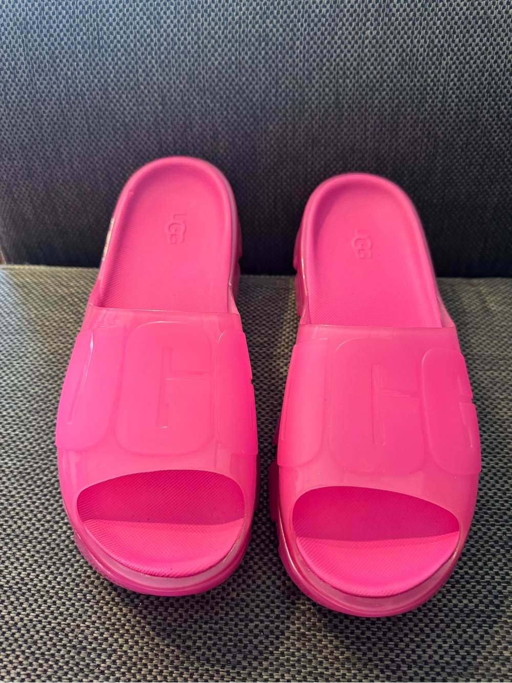 UGG Bright Pink Jelly Slide Sandals